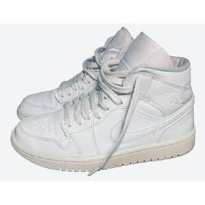 Nike Air Jordan 1 Mid White Sneakers